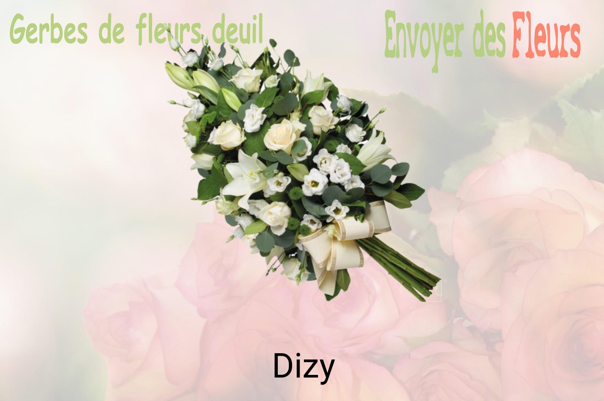 Gerbe de fleurs de deuil livrée à Dizy